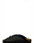 Sabot in raffia con dettaglio oro - Allis
