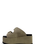 Zeppa in camoscio taupe - Gresia