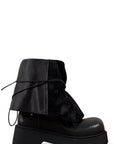 Anfibio alto in pelle nero - Clarissa PRE ORDER