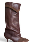 Stivale in pelle e camoscio marrone - Marsh PRE ORDER