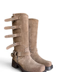 Amphibious boot with Sullivan buckles brown - Giuly