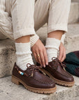 Mocassino in pelle marrone - Amy