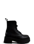 Anfibio basso con lacci in pelle nero - Noah