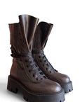 Amphibious boot with mole suede pocket - Maya