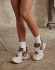 Sneakers ape animalier e beige - Madison