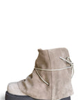 Anfibio alto in camoscio taupe - Clarissa
