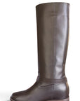 Stivale con spachetto sul retro in pelle marrone - Victor