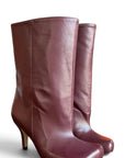 Black leather ankle boot - MRS LOW New