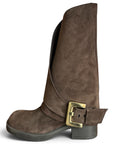 Botte à revers et ceinture en cuir - Zuleika