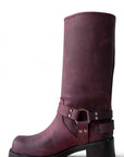 Amphibious boot with Sullivan buckles brown - Giuly