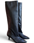 Stivale in pelle nero - Chrome high