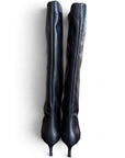 Stivale in pelle nero - Chrome high