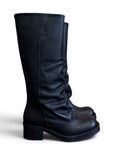 Stivale alto in pelle nero - Helen