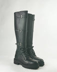 High amphibian boot with straps and laces - James