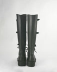 High amphibian boot with straps and laces - James