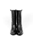 Bottine à bandes latérales en cuir noir - Lizzie New
