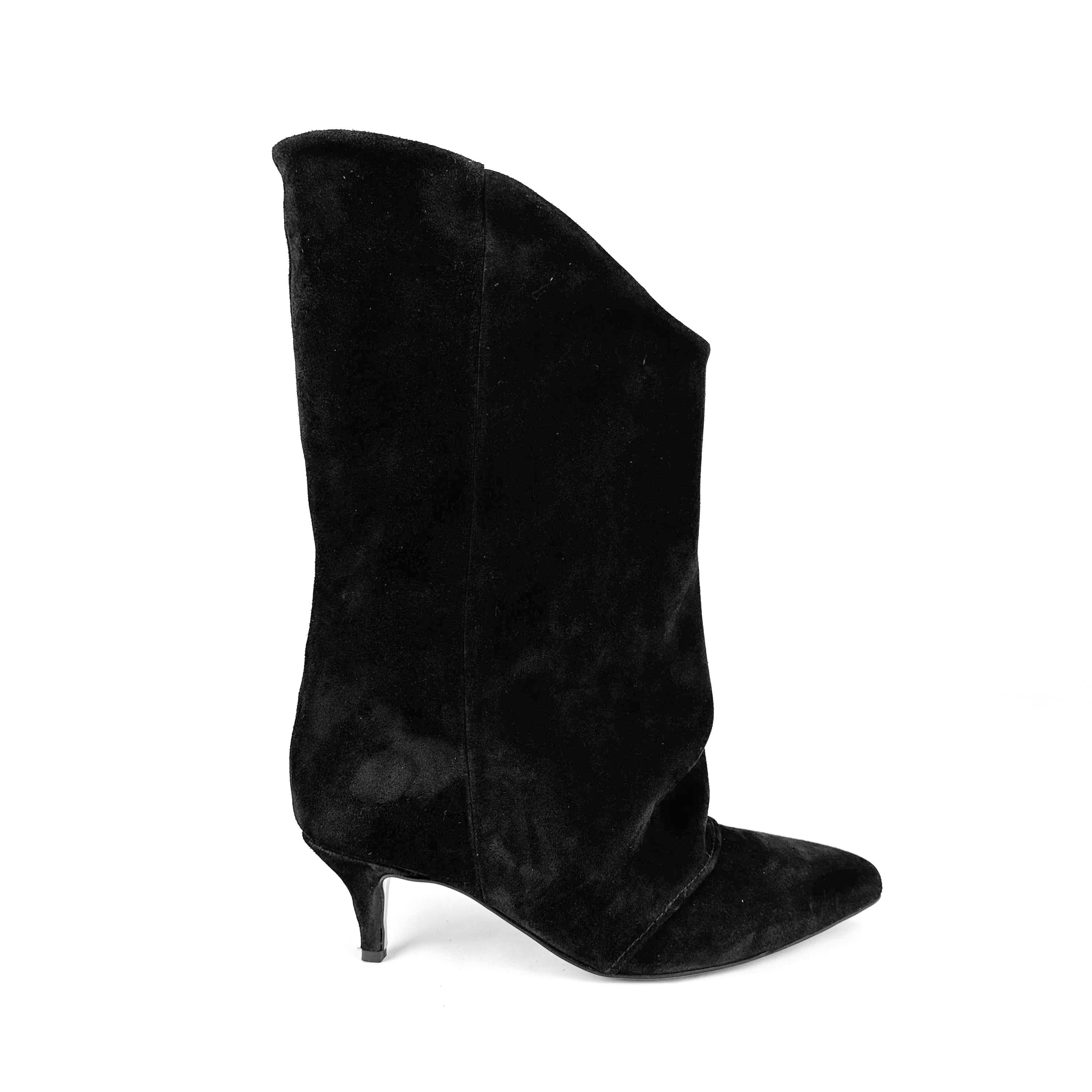 Stivaletto con piega in camoscio - Suele New