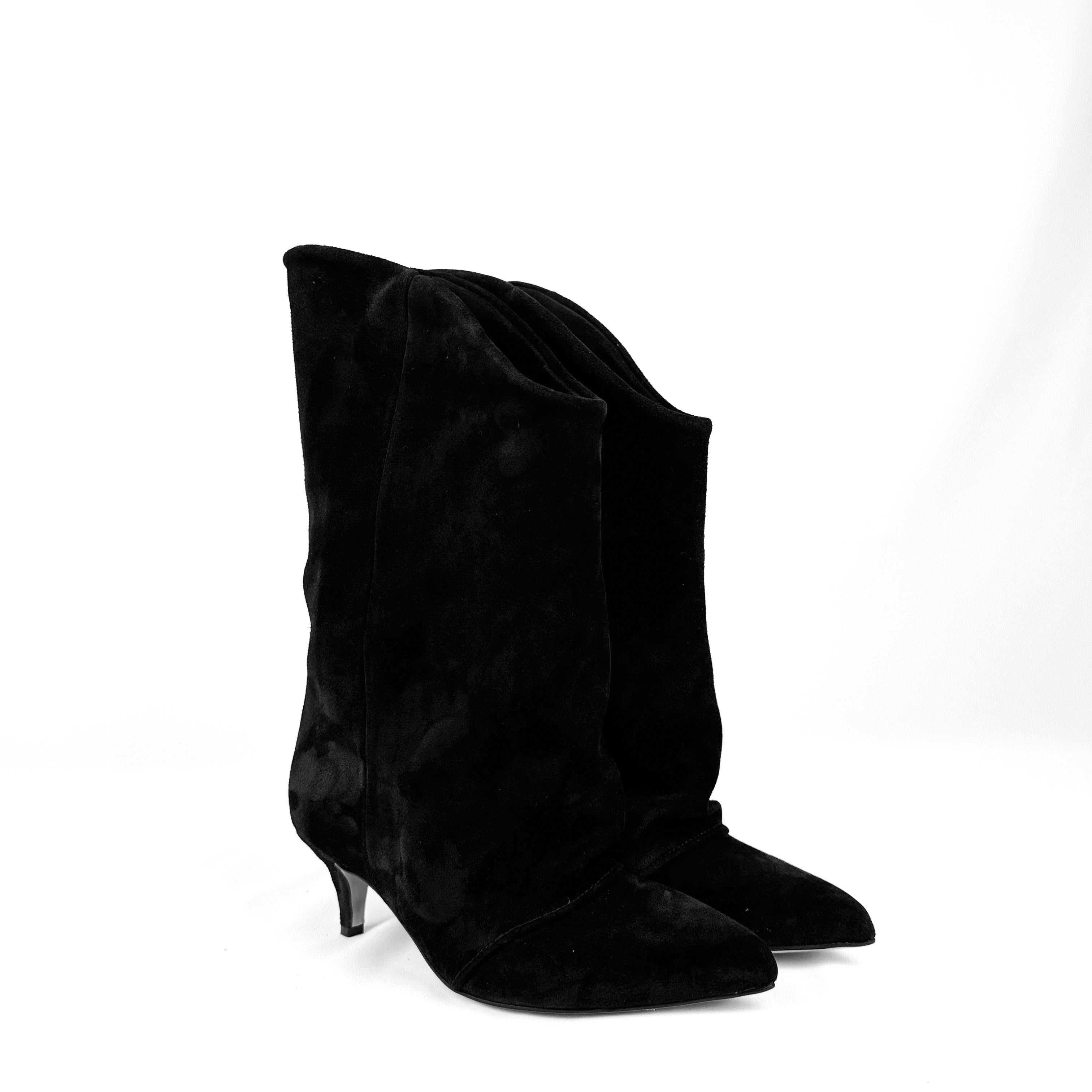 Stivaletto con piega in camoscio - Suele New