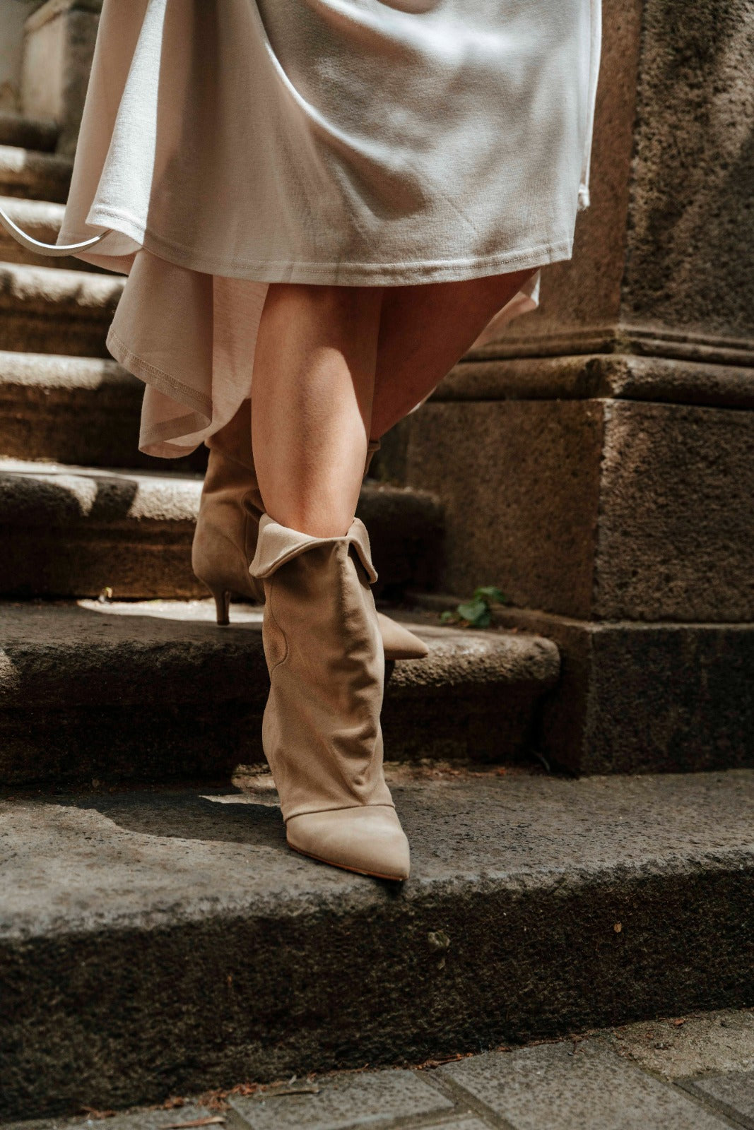 Stivaletto con piega in camoscio - Suele New