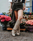 Stivale con piegone in pelle e camoscio - Marchal New SS25