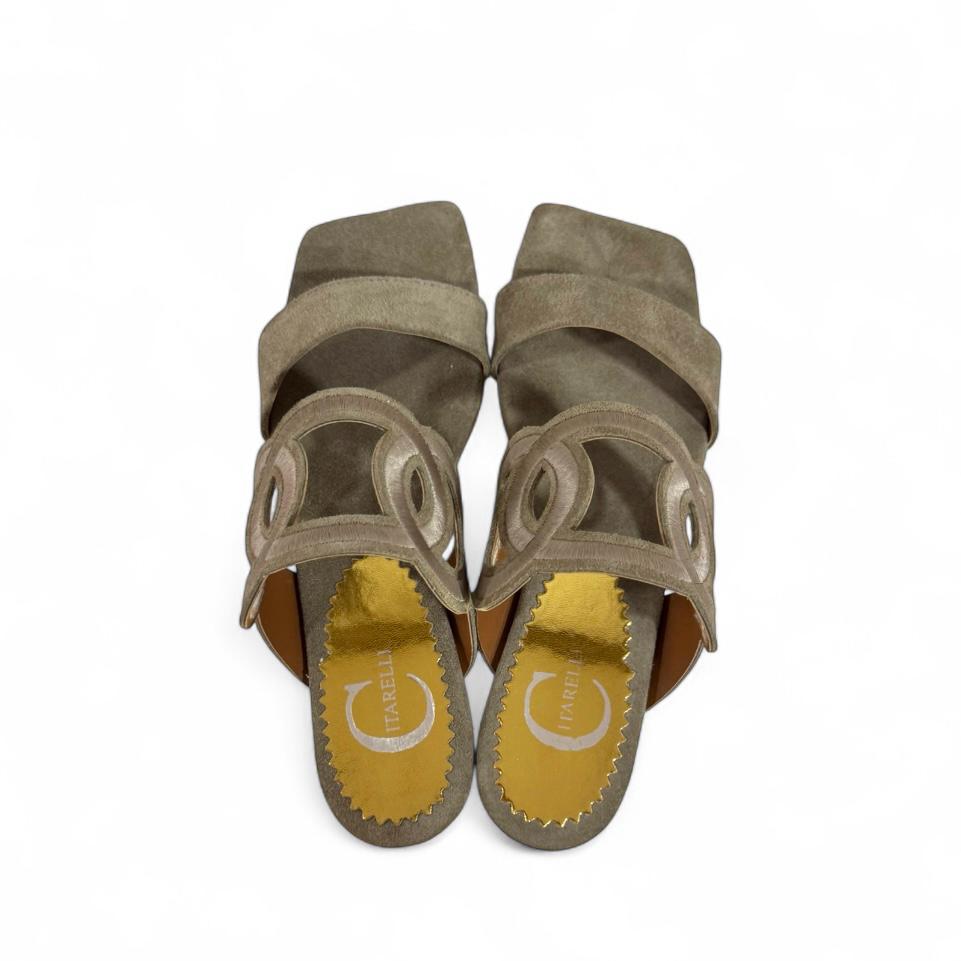 Ciabatta con fascia geometrica - Particular SS25