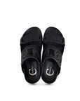 Ciabatta con doppie fasce geometriche in pelle - Grove SS25