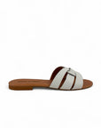 Ciabatta con fascia in pelle - Tracy SS25