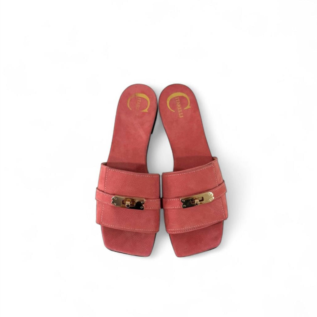 Ciabatta con dettaglio oro - Paris SS25
