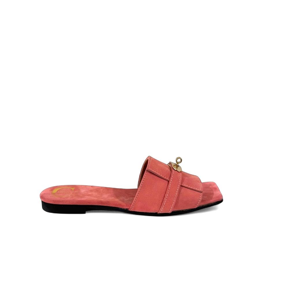 Ciabatta con dettaglio oro - Paris SS25