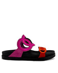 Ciabatta con doppie fasce geometriche in pelle - Grove SS25