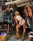 Texan with nubuck leather embroidery - Cowgirl SS25