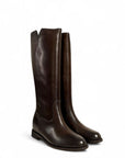 Botte à fente latérale en cuir - Sophie