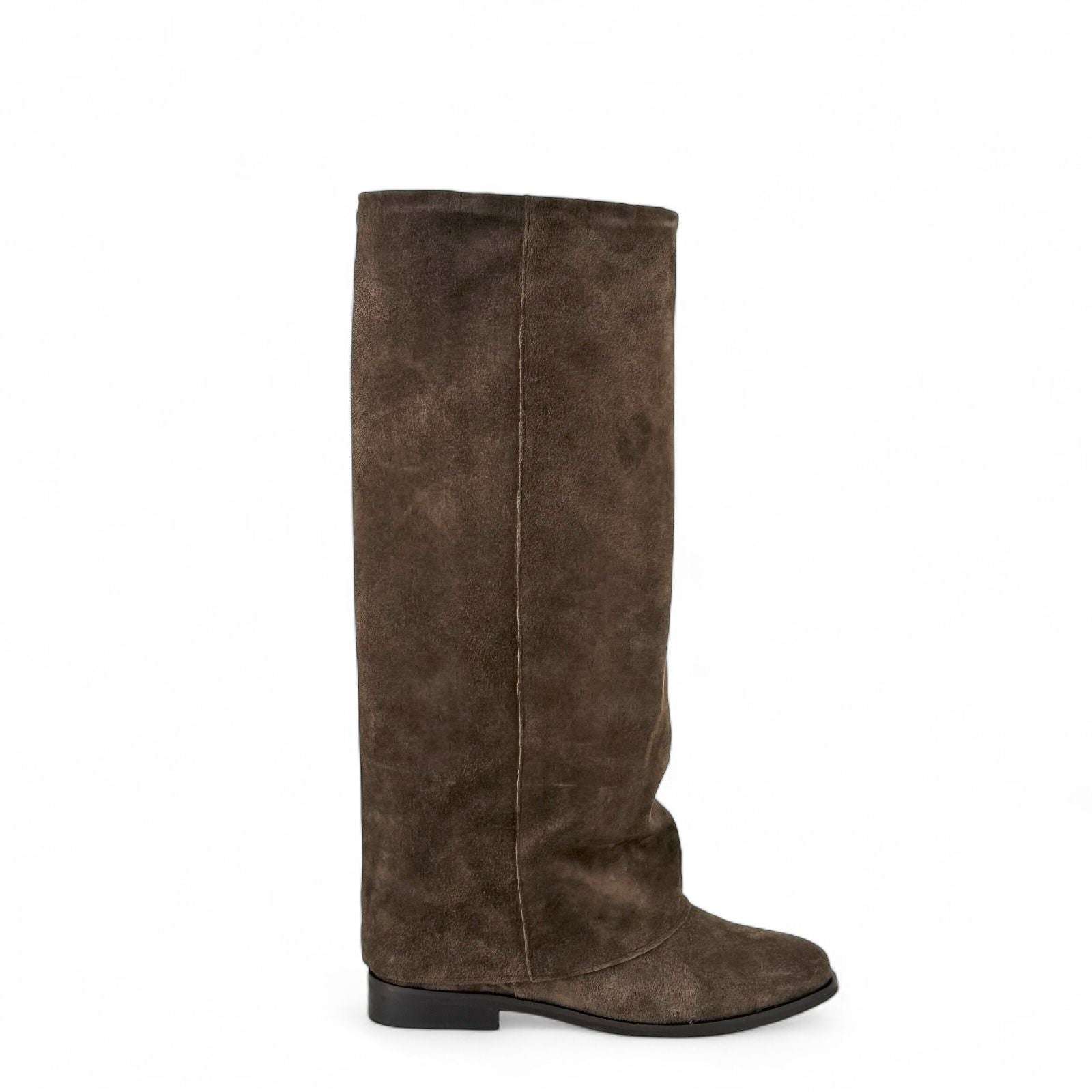 Stivale con piegone in camoscio - Marchal New