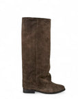 Stivale con piegone in camoscio - Marchal New