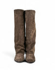 Stivale con piegone in camoscio - Marchal New