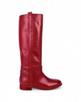 Stivale con bande laterali in pelle bordeaux - Lizzie SPS
