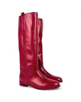 Stivale con bande laterali in pelle bordeaux - Lizzie SPS
