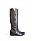 Stivale con applicazione laterale in pelle nero - Joy New