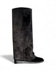Stivale con piegone in camoscio - Marchal New