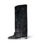 Stivale con piegone in camoscio - Marchal New