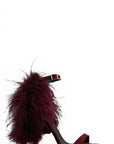 Sandalo con piume in camoscio - Plume SS25