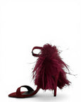 Sandalo con piume in camoscio - Plume SS25