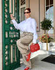 Sneakers in pelle rosso - Kick