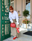 Sneakers in pelle rosso - Kick