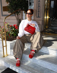 Sneakers in pelle rosso - Kick
