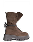 Chaussures montantes avec pochette en daim - Maya