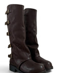 Anfibio con fibbie in pelle marrone - Prince