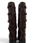 Anfibio con fibbie in pelle marrone - Prince