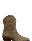 Bottine texane basse en daim taupe - Marghe 2.0 New