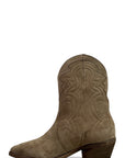 Bottine texane basse en daim taupe - Marghe 2.0 New
